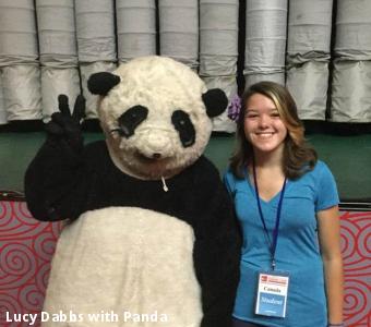 Lucy Dabbs with Panda