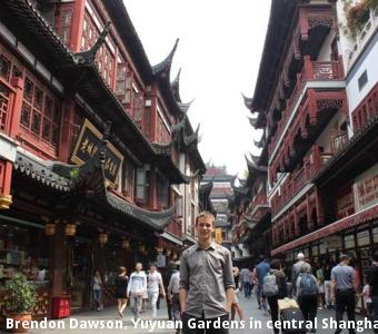 Brendon Dawson, Yuyuan Gardens in central Shanghai