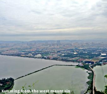 Kunming from the west mountain 