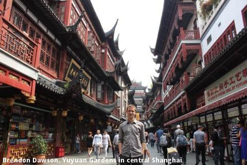 Brendon Dawson, Yuyuan Gardens in central Shanghai